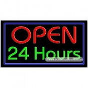 Open 24 Hours Neon Sign (20