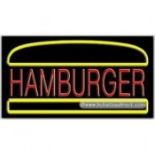 Hamburger Neon Sign (20" x 37" x 3")