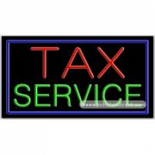 Tax Service Neon Sign (20" x 37" x 3")
