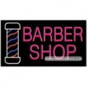 Barber Shop Neon Sign (20" x 37" x 3")