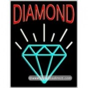 Diamond Neon Sign (24" x 31" x 3")