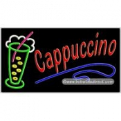 Cappuccino (ice cup) Neon Sign (20" x 37" x 3")