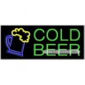 Cold Beer Neon Sign (24" x 31" x 3")