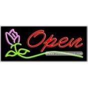 Open (rose) Neon Sign (13" x 32" x 3")