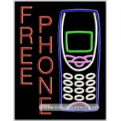 Free Phone Neon Sign (24