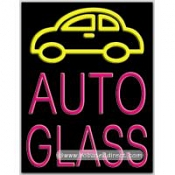 Auto Glass Neon Sign (24" x 31" x 3")