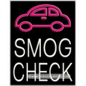 Smog Check Neon Sign (24" x 31" x 3")