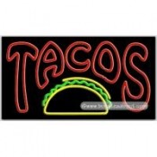 Tacos Neon Sign (20" x 37" x 3")