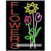 Flowers (vertical) Neon Sign (24