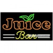 Juice Bar Neon Sign (20" x 37" x 3")