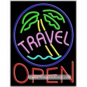 Travel Open Neon Sign (24