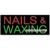 Nails & Waxing Neon Sign (13