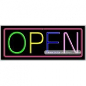 Open (Multicolor) Neon Sign (13