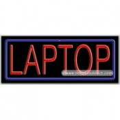Laptop Neon Sign (13" x 32" x 3")