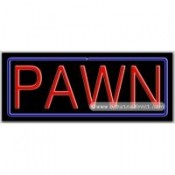 Pawn Neon Sign (13" x 32" x 3")
