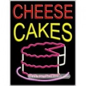 Cheese Cakes Neon Sign (24" x 31" x 3")