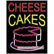 Cheese Cakes Neon Sign (24