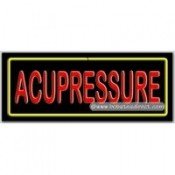 Acupressure Neon Sign (13" x 32" x 3")