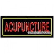 Acupuncture Neon Sign (13" x 32" x 3")