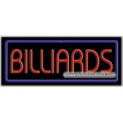Billiards Neon Sign (13