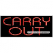 Carry Out Neon Sign (13