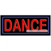 Dance Neon Sign (13" x 32" x 3")