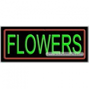 Flowers Neon Sign (13" x 32" x 3")