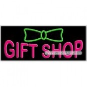 Gift Shop Neon Sign (13" x 32" x 3")