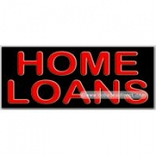 Home Loans Neon Sign (13" x 32" x 3")