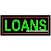 Loans Neon Sign (13" x 32" x 3")