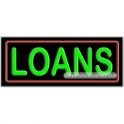 Loans Neon Sign (13" x 32" x 3")