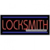Locksmith Neon Sign (13" x 32" x 3")