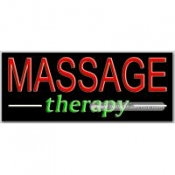 Massage Therapy Neon Sign (13" x 32" x 3")
