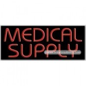 Medical Supply Neon Sign (13" x 32" x 3")