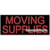 Moving Supplies Neon Sign (13" x 32" x 3")