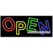 Open Neon Sign (13