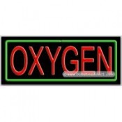 Oxygen Neon Sign (13" x 32" x 3")