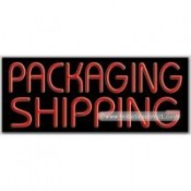 Packaging Shipping Neon Sign (13" x 32" x 3")