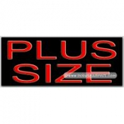 Plus Size Neon Sign (13" x 32" x 3")