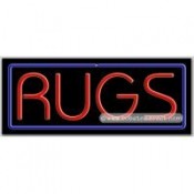Rugs Neon Sign (13" x 32" x 3")