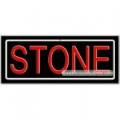 Stone Neon Sign (13" x 32" x 3")