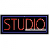 Studio Neon Sign (13" x 32" x 3")