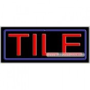 Tile Neon Sign (13" x 32" x 3")