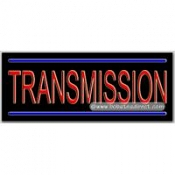 Transmission Neon Sign (13" x 32" x 3")