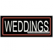 Weddings Neon Sign (13