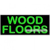 Wood Floors Neon Sign (13" x 32" x 3")