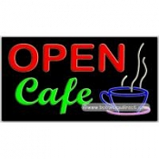Open Café Neon Sign (20