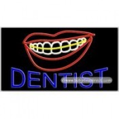 Dentist Neon Sign (20" x 37" x 3")