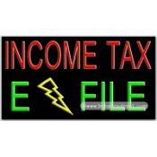 Income Tax E File Neon Sign (20