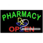 Pharmacy Open Neon Sign (20" x 37" x 3")